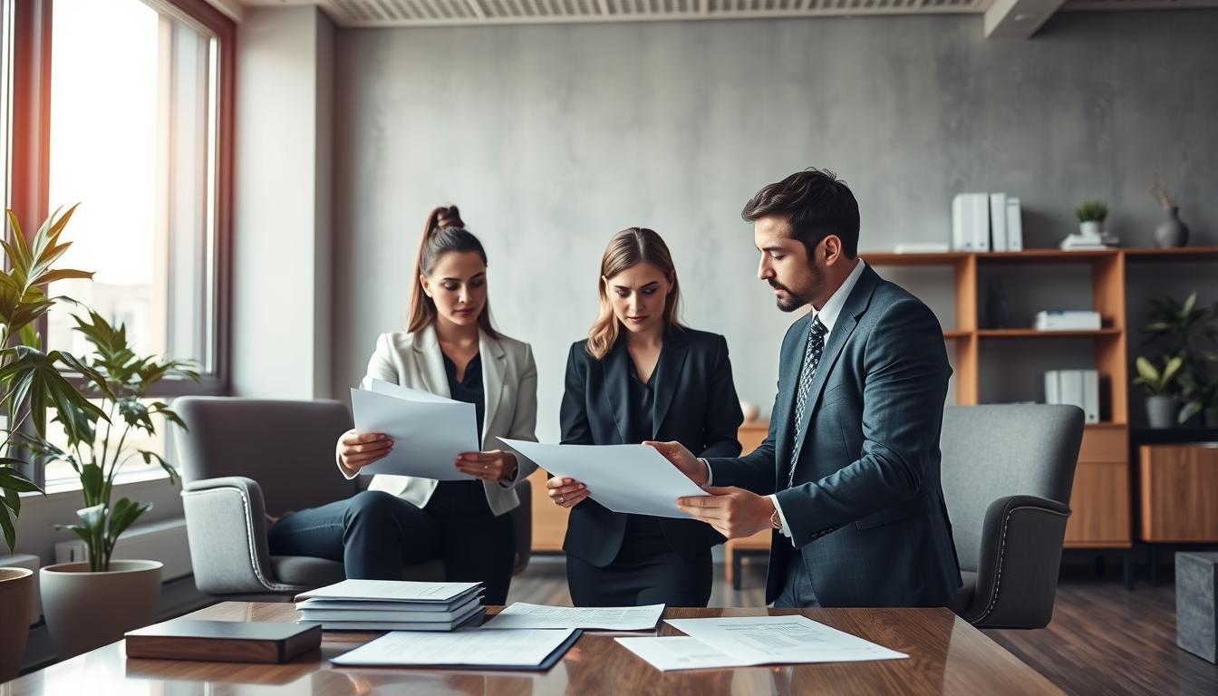 Senior legal team and family support